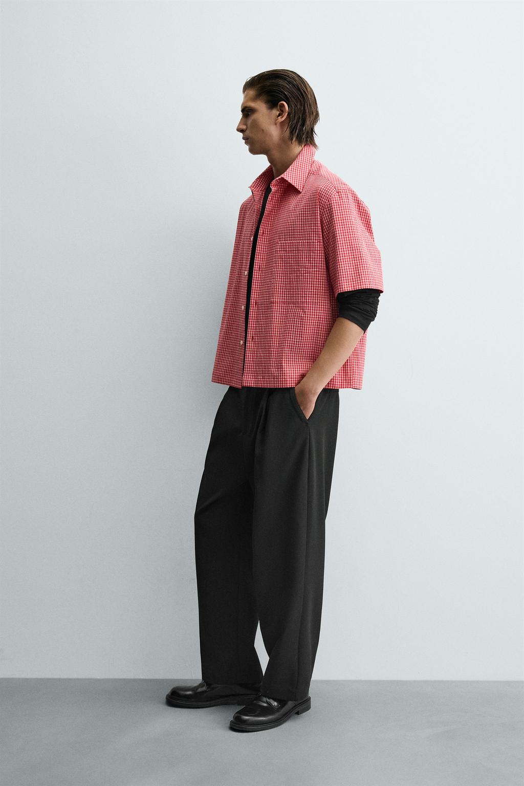 РУБАШКА RELAXED FIT В КЛЕТКУ