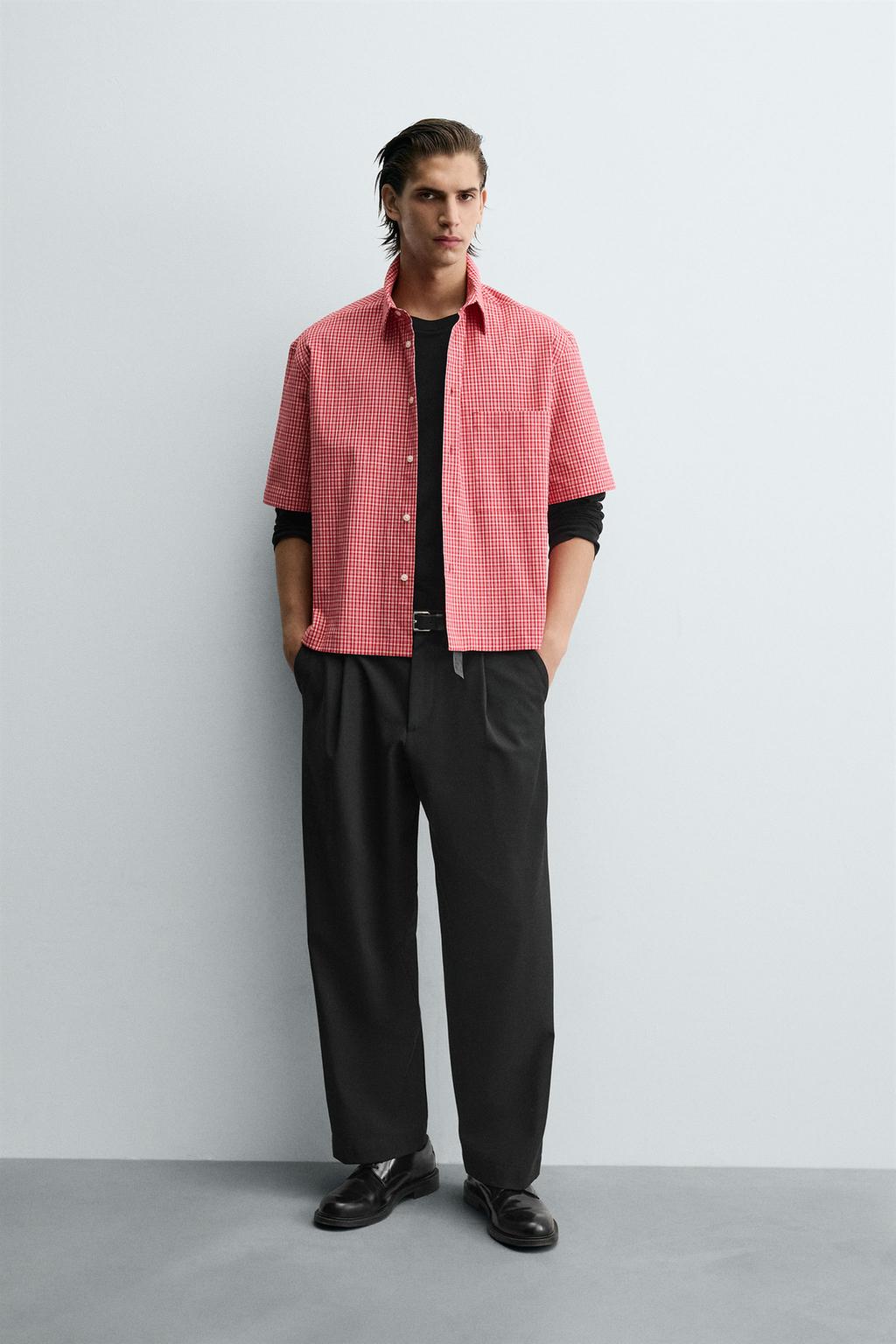РУБАШКА RELAXED FIT В КЛЕТКУ
