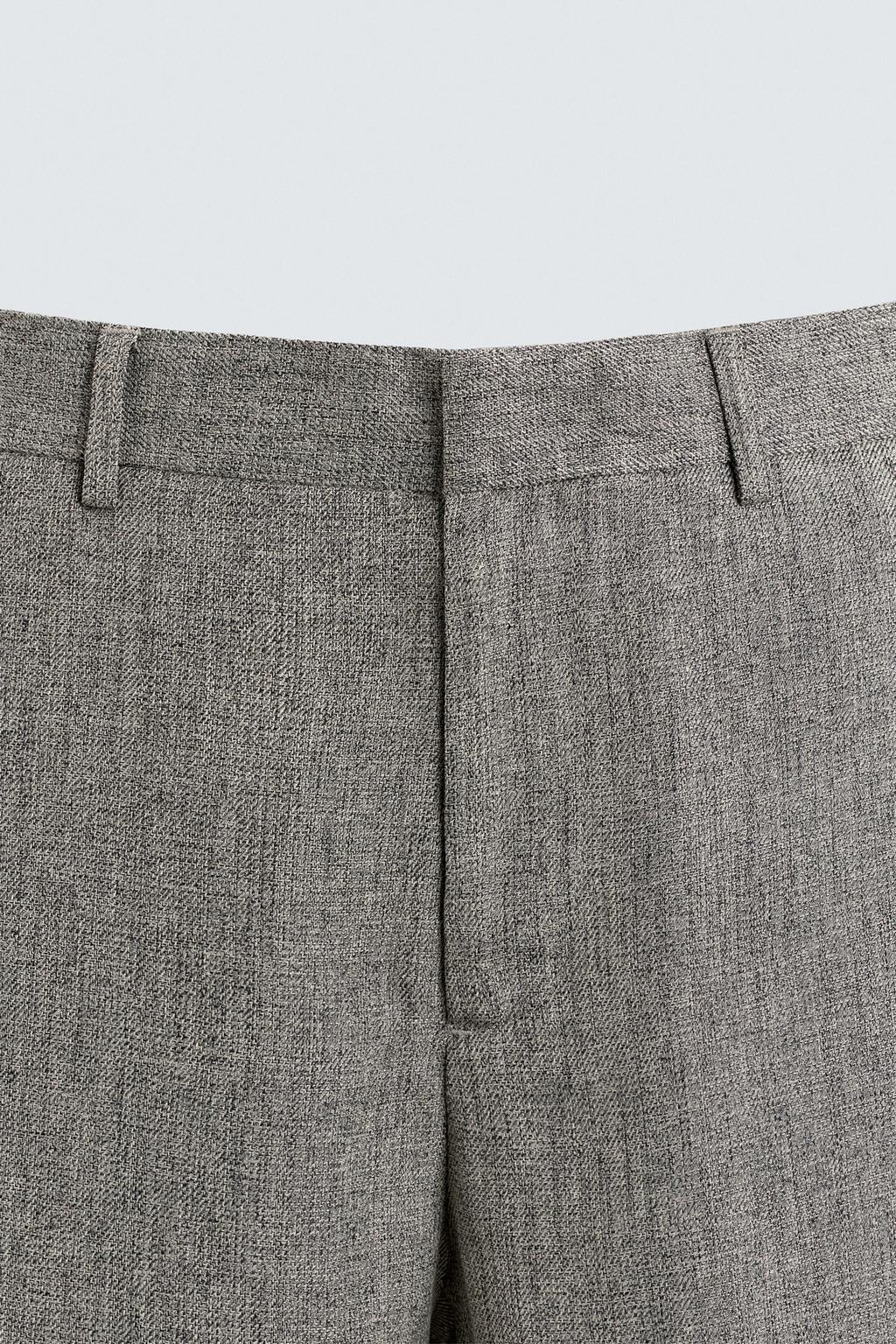 БРЮКИ FLARED FIT ИЗ РЕЛЬЕФНОЙ ТКАНИ
