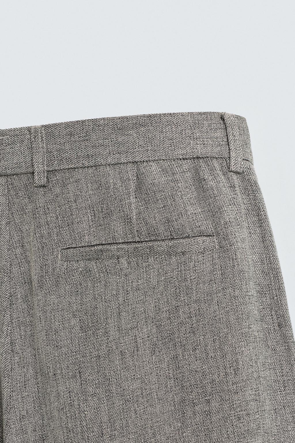 БРЮКИ FLARED FIT ИЗ РЕЛЬЕФНОЙ ТКАНИ