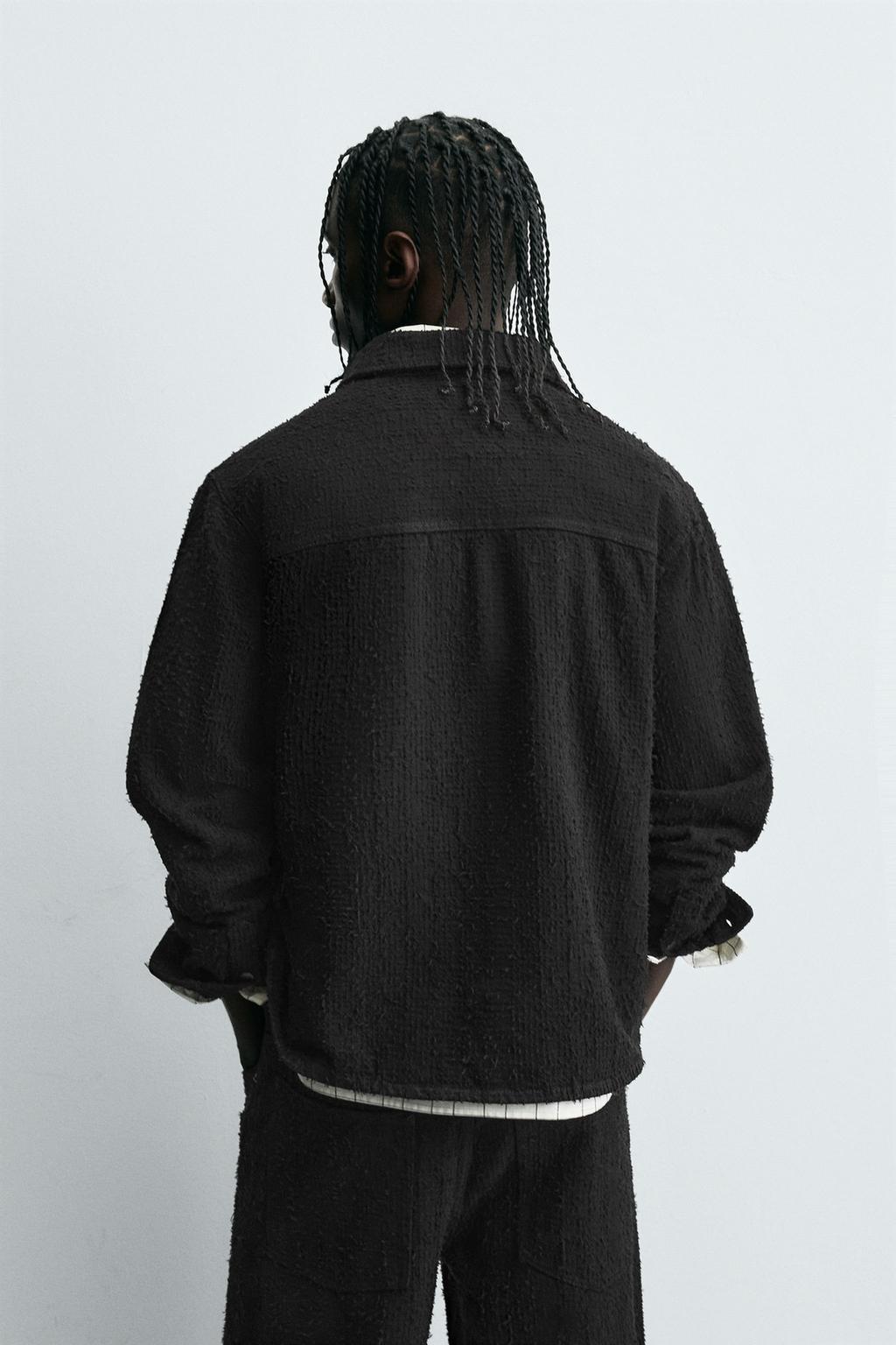 ДЖИНСОВАЯ РУБАШКА С ТЕКСТУРОЙ