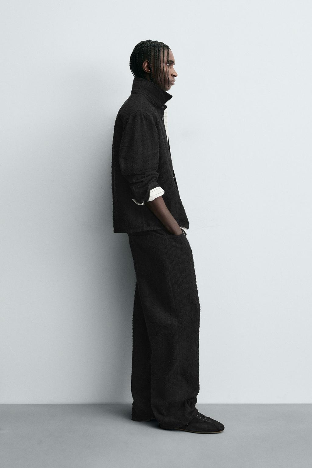 ДЖИНСОВАЯ РУБАШКА С ТЕКСТУРОЙ