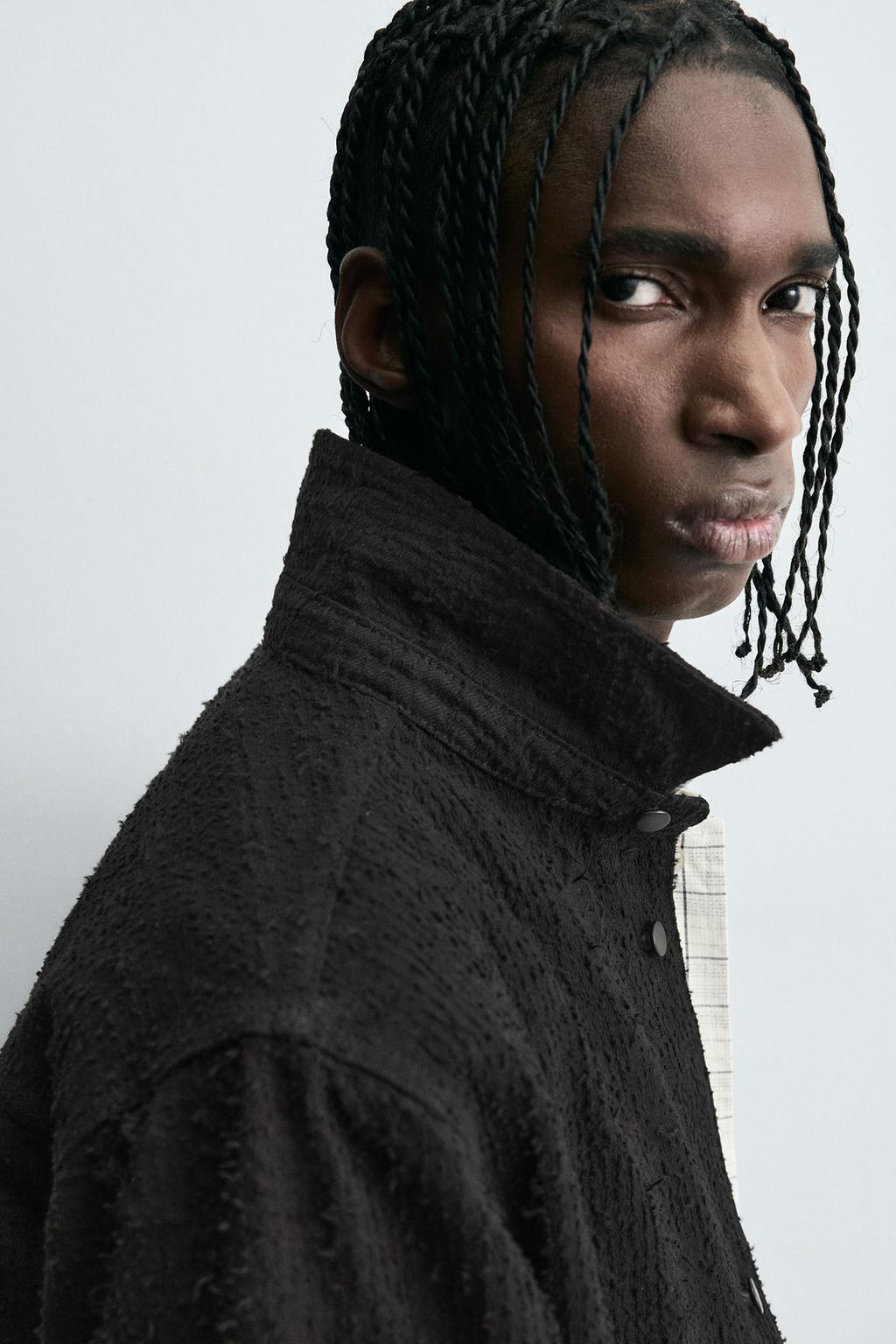 ДЖИНСОВАЯ РУБАШКА С ТЕКСТУРОЙ