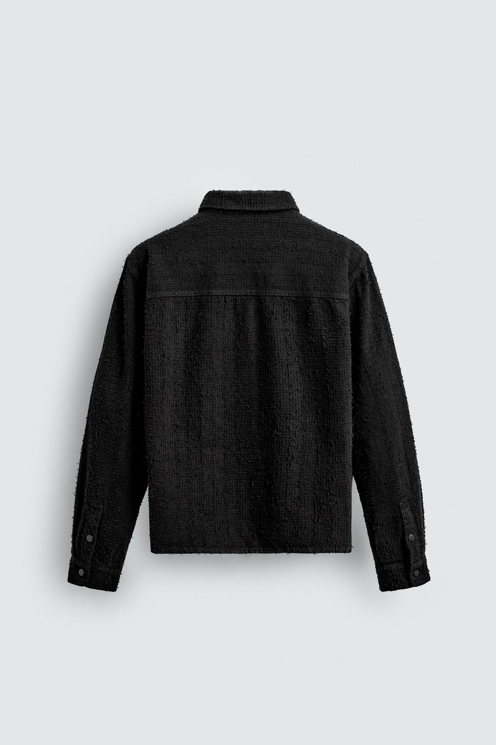 ДЖИНСОВАЯ РУБАШКА С ТЕКСТУРОЙ