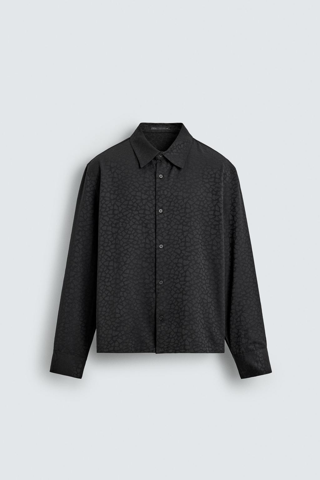 РУБАШКА JACQUARD С ГЕОМЕТРИЧЕСКИМ УЗОРОМ