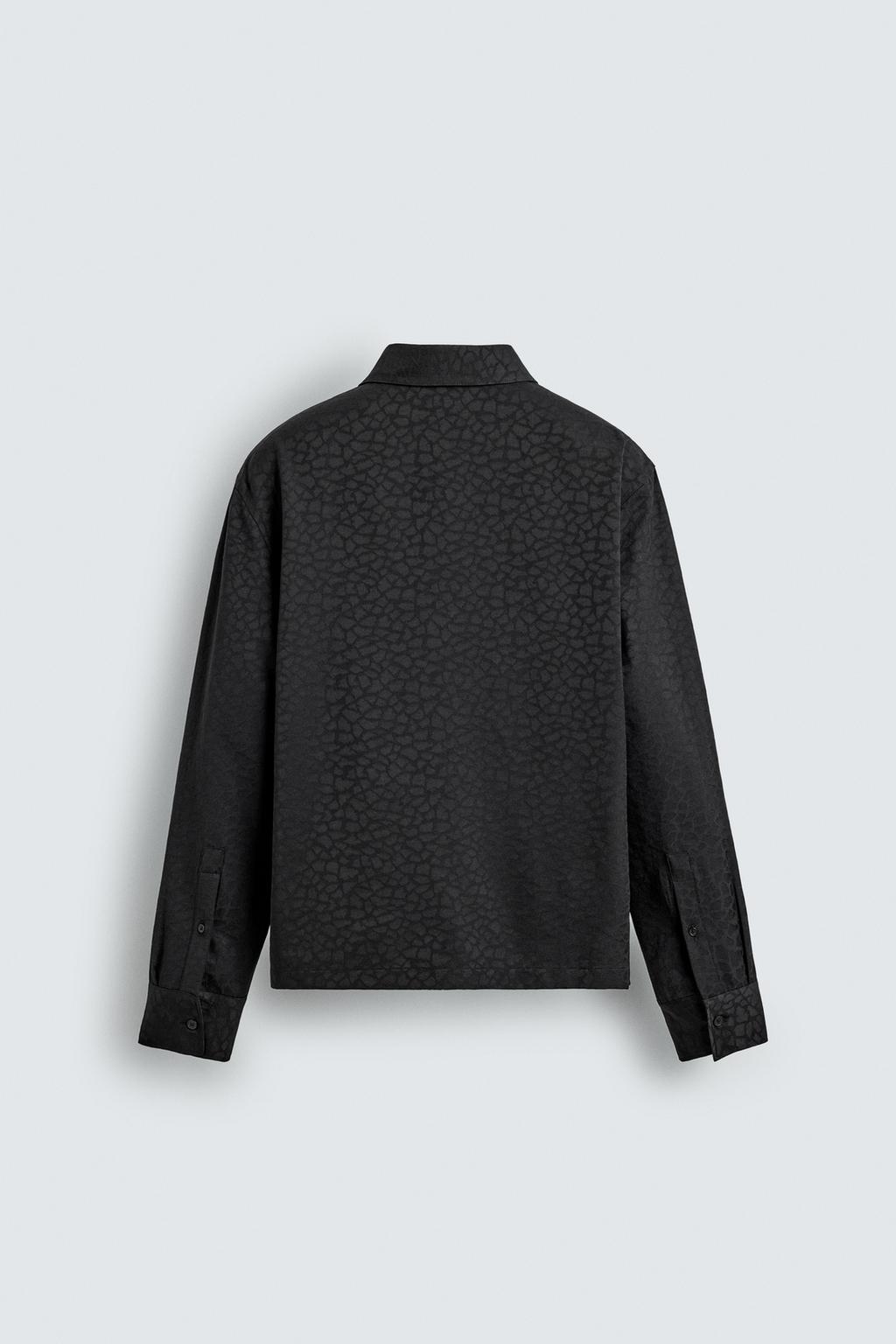РУБАШКА JACQUARD С ГЕОМЕТРИЧЕСКИМ УЗОРОМ