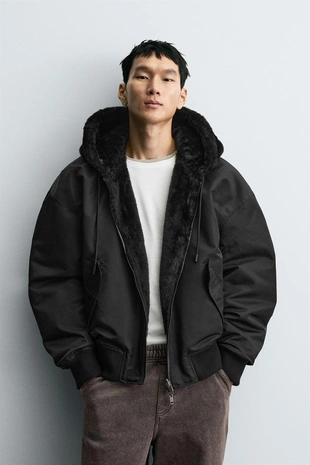 Бомбер REVERSIBLE искусственный мех- Заказать в России