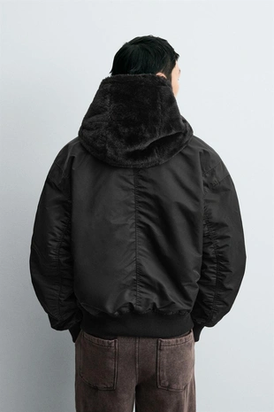 Бомбер REVERSIBLE искусственный мех- Заказать в России