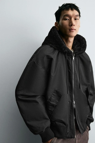 Бомбер REVERSIBLE искусственный мех- Заказать в России