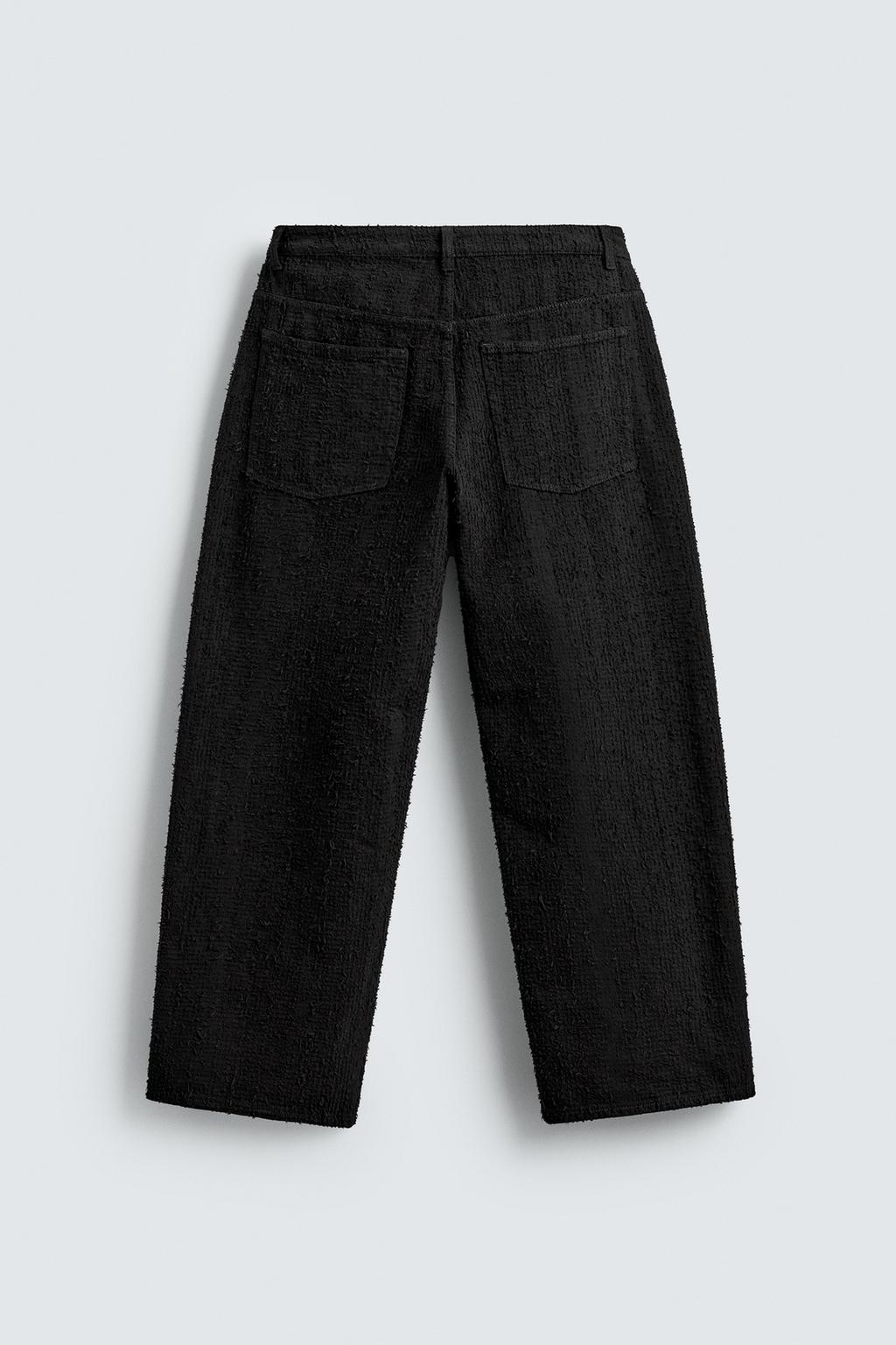 ДЖИНСЫ RELAXED FIT С РЕЛЬЕФНОЙ ТЕКСТУРОЙ