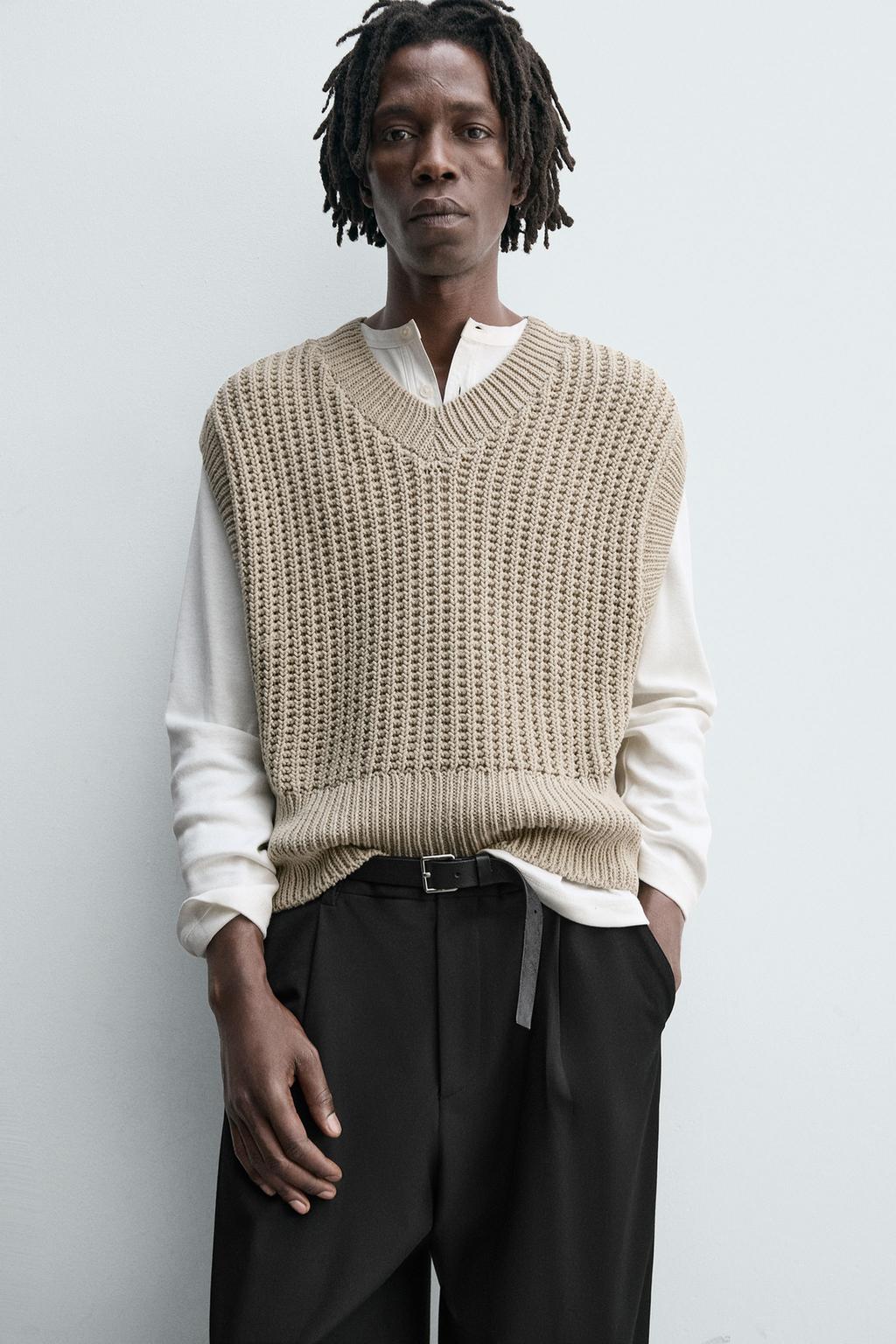 ЖИЛЕТ BOXY FIT ИЗ ТРИКОТАЖА