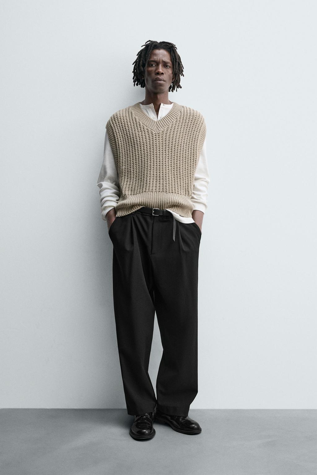 ЖИЛЕТ BOXY FIT ИЗ ТРИКОТАЖА