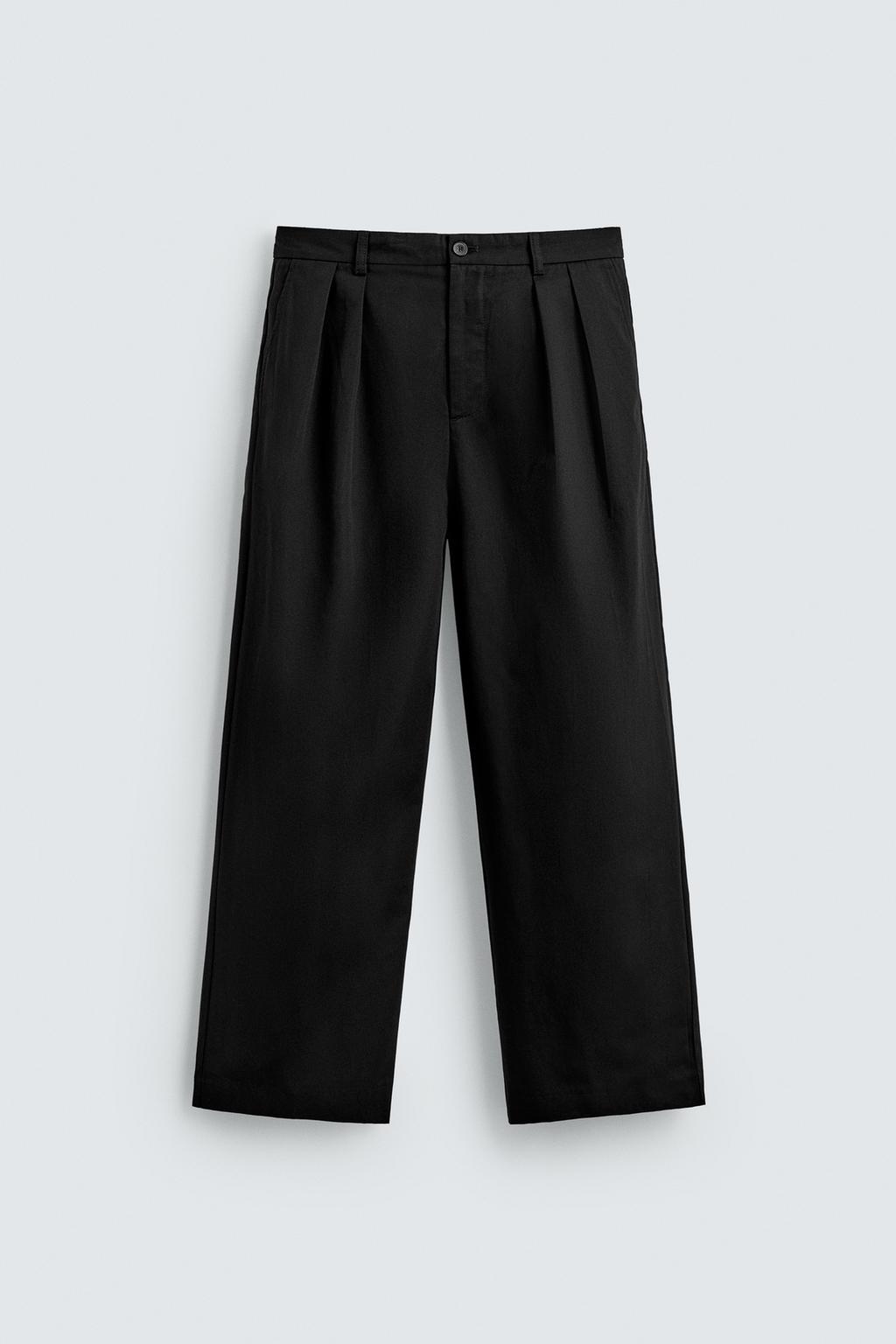 БРЮКИ WIDE FIT СО СКЛАДКАМИ