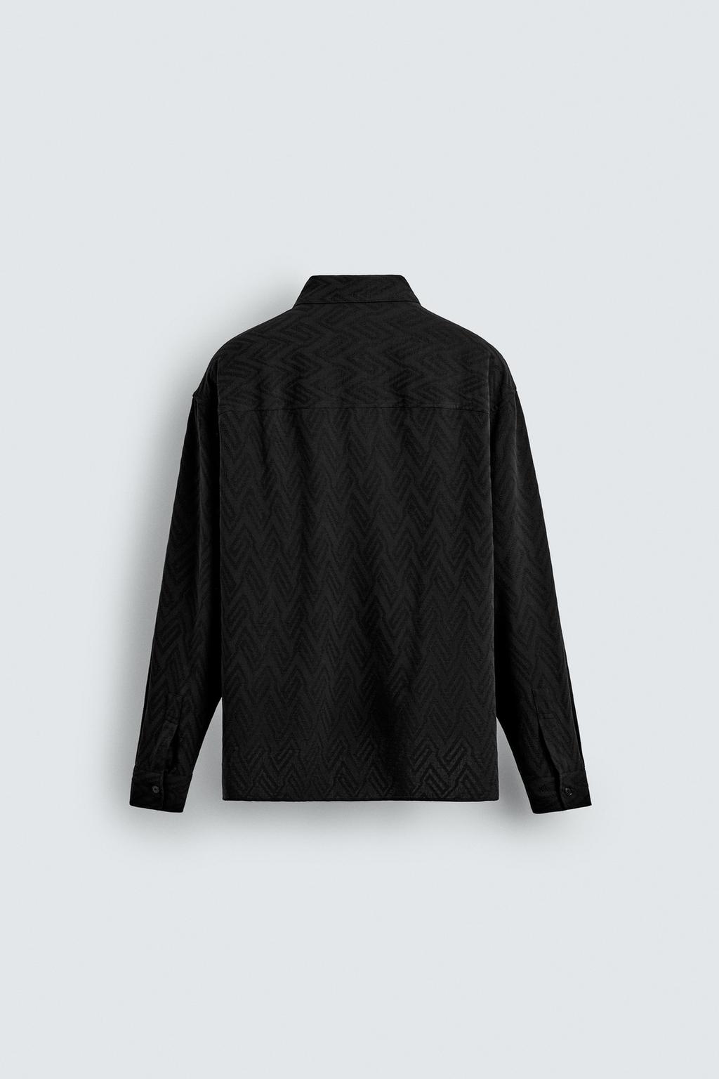 РУБАШКА JACQUARD С ГЕОМЕТРИЧЕСКИМ УЗОРОМ