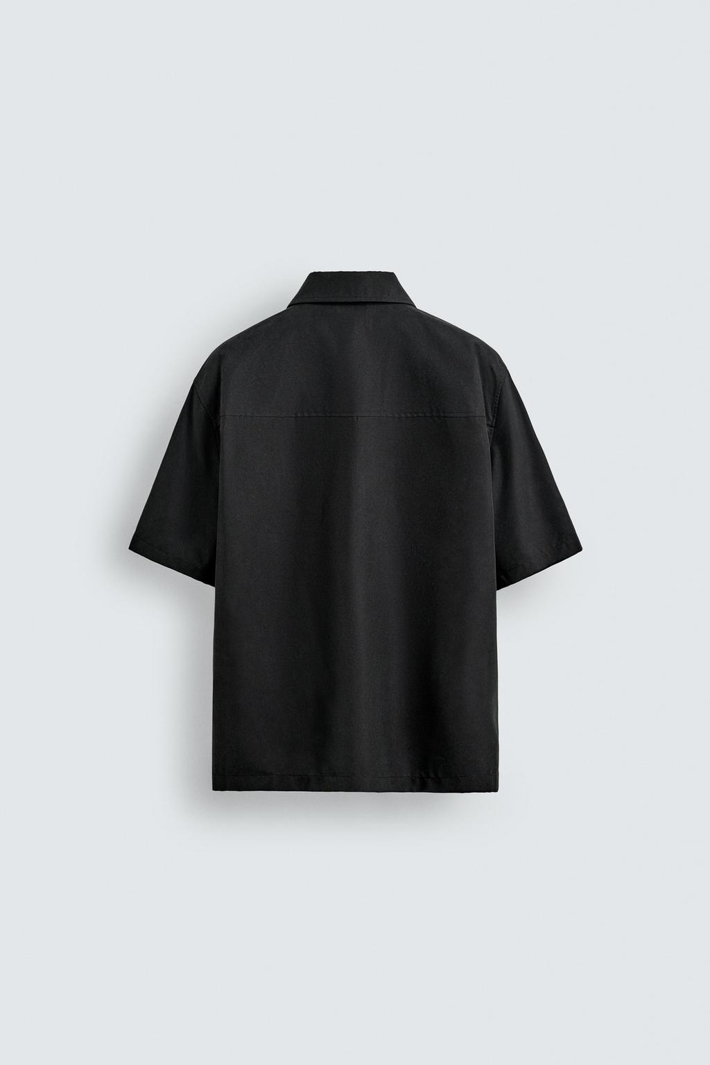 РУБАШКА RELAXED FIT ИЗ СТРУЯЩЕЙСЯ ТКАНИ
