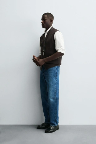 Вязаный жилет из шерсти и кашемира- Заказать в России