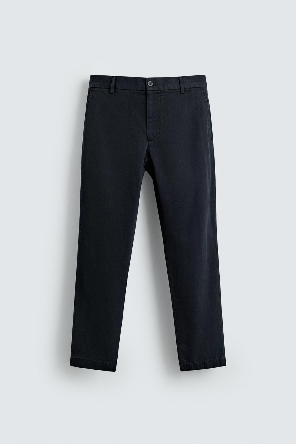 БРЮКИ STRAIGHT FIT ИЗ ТКАНИ С УЗОРОМ