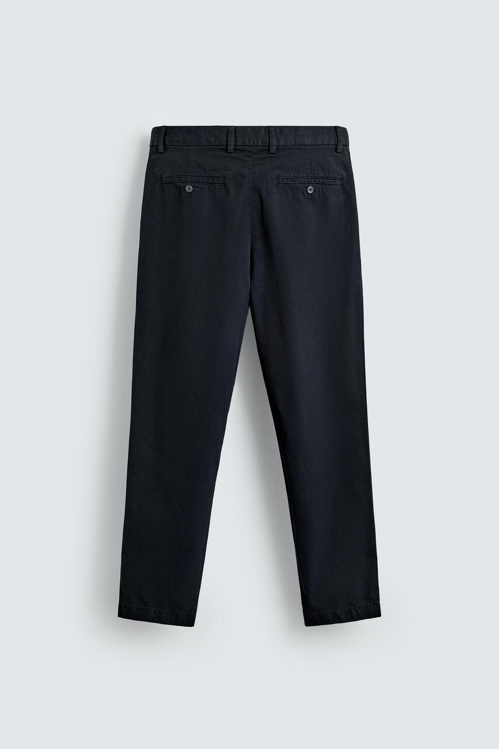 БРЮКИ STRAIGHT FIT ИЗ ТКАНИ С УЗОРОМ