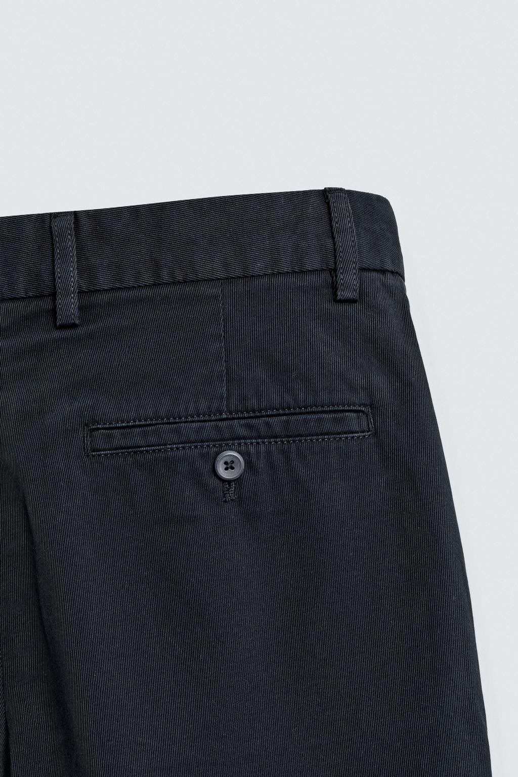 БРЮКИ STRAIGHT FIT ИЗ ТКАНИ С УЗОРОМ