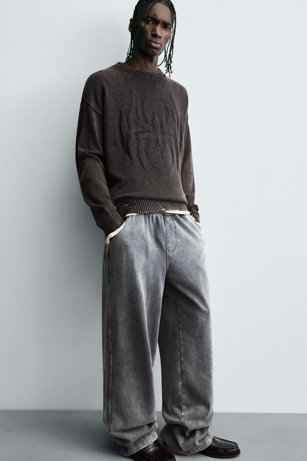 REVERSIBLE SWEATER WITH RIPPED EFFECT