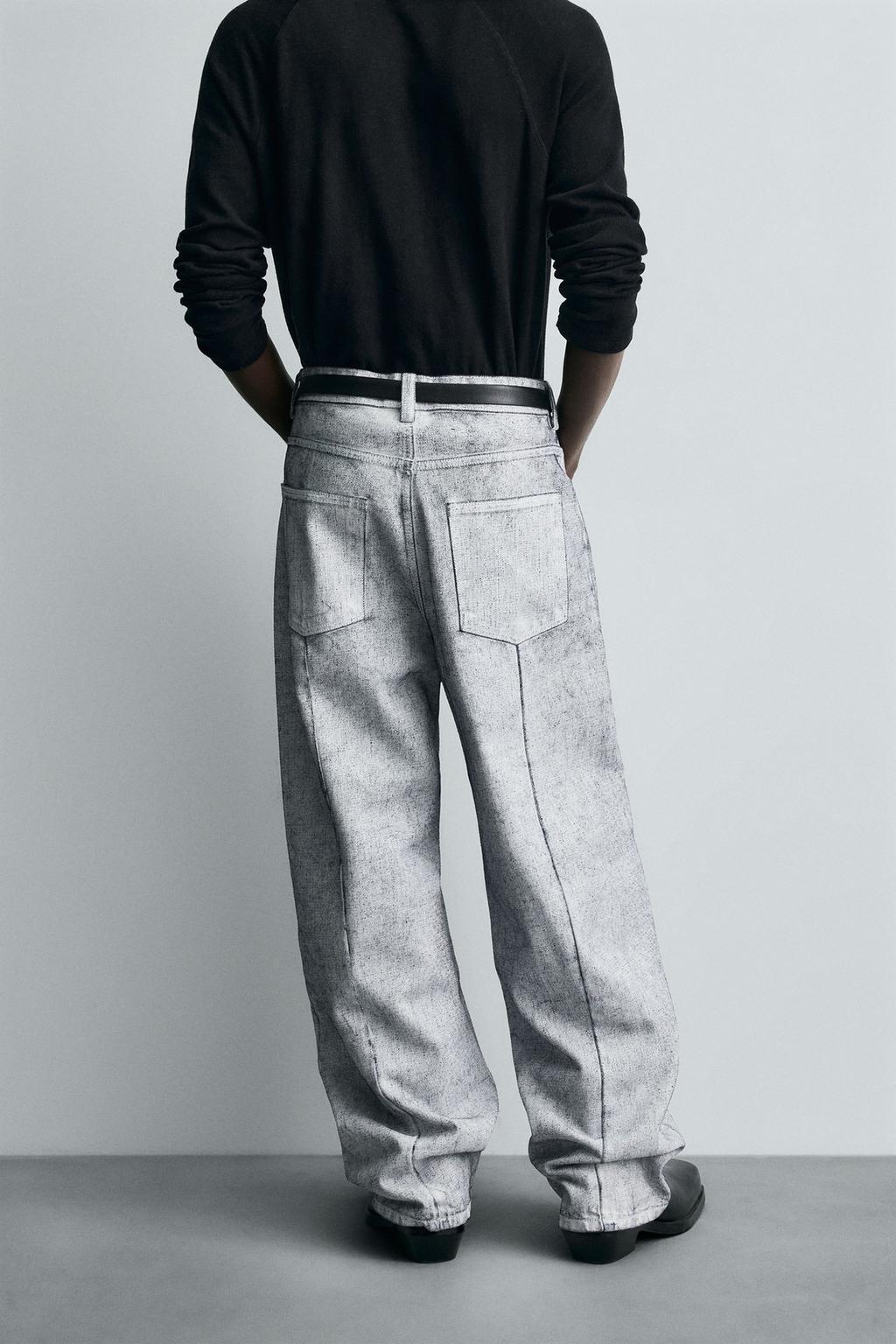 ДЖИНСЫ BAGGY FIT С ВОСКОВЫМ ПОКРЫТИЕМ