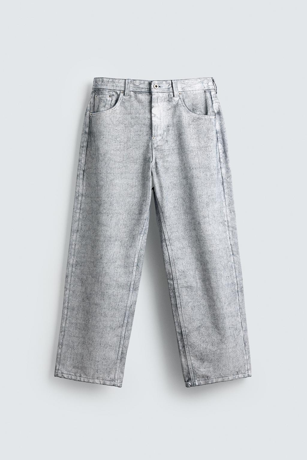 ДЖИНСЫ BAGGY FIT С ВОСКОВЫМ ПОКРЫТИЕМ