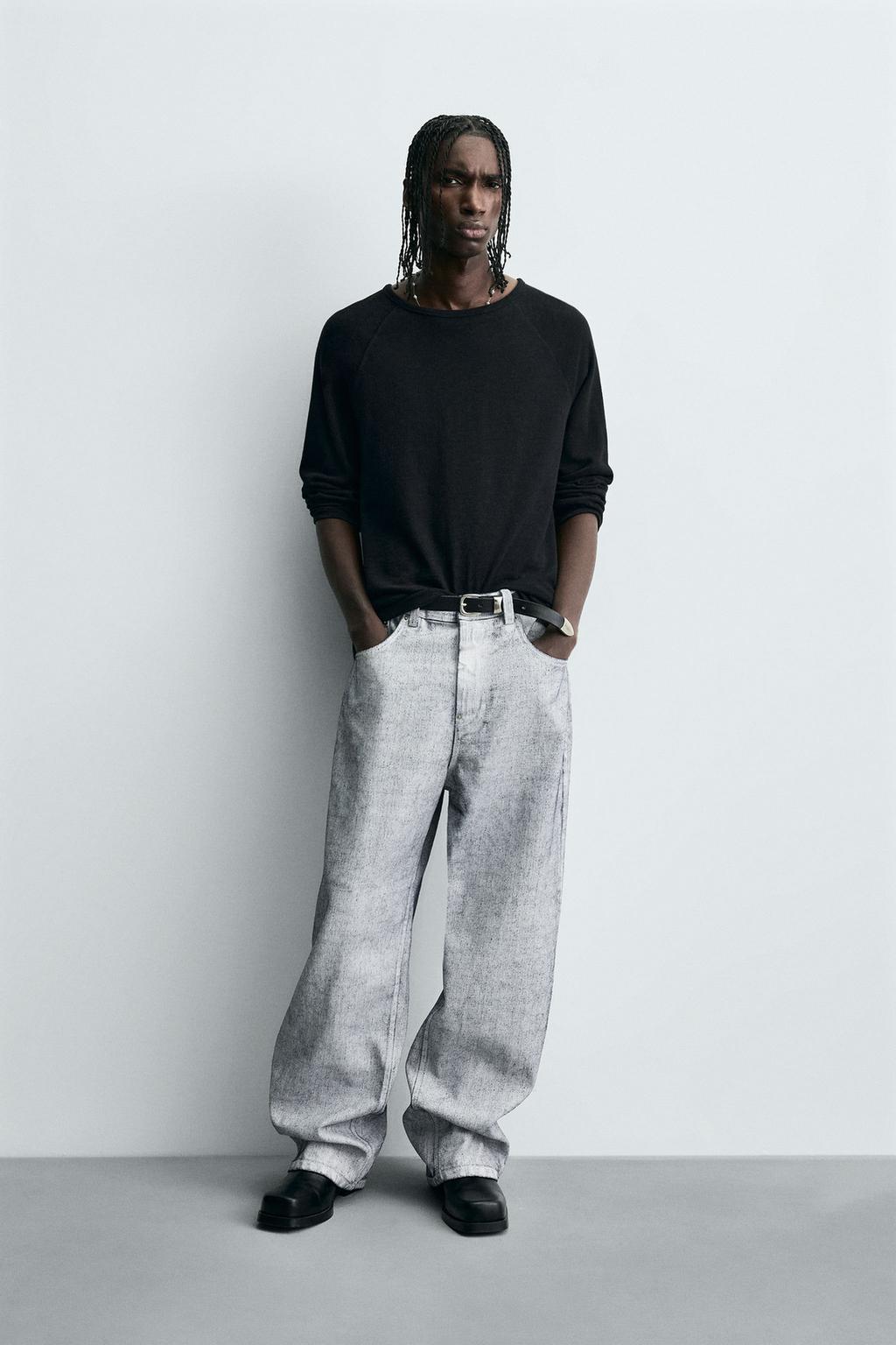 ДЖИНСЫ BAGGY FIT С ВОСКОВЫМ ПОКРЫТИЕМ