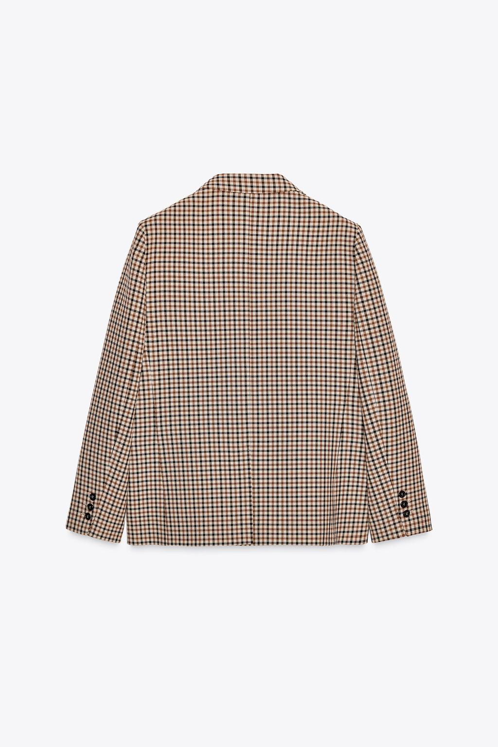 ПИДЖАК ПРЯМОГО КРОЯ В КЛЕТКУ — ZW COLLECTION