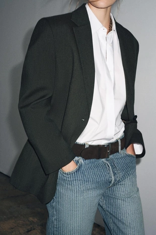 OVERSIDE блейзер с шерстью ZW COLLECTION- Заказать в России