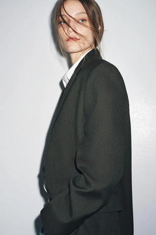 OVERSIDE блейзер с шерстью ZW COLLECTION- Заказать в России