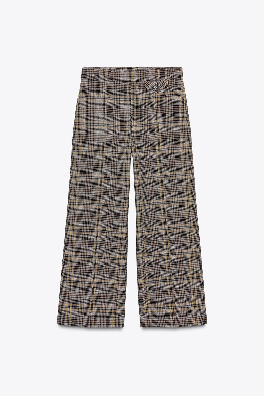 УКОРОЧЕННЫЕ БРЮКИ В КЛЕТКУ — ZW COLLECTION