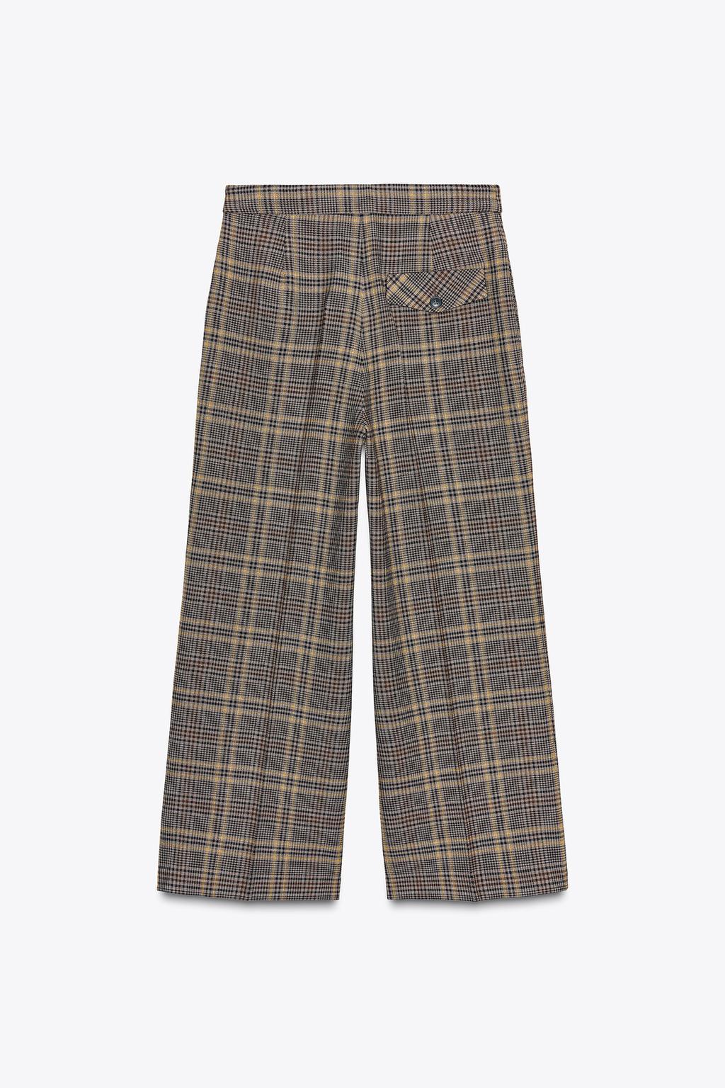 УКОРОЧЕННЫЕ БРЮКИ В КЛЕТКУ — ZW COLLECTION