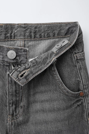Mid-grey | 2005/704/809 - Zara Джинсы WIDE LEG со строчкой