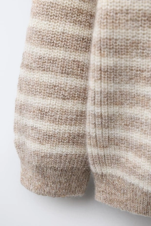 Свитер из шерсти и кашемира в полоску- Заказать в России