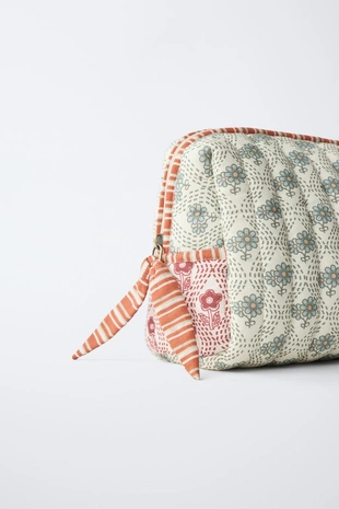 Ecru White | 1591/630/002 - Zara Косметичка с цветочным принтом