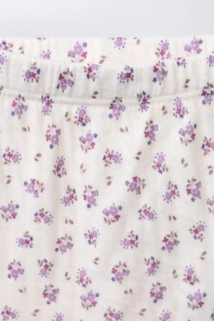 Pale pink | 6224/743/966 - Zara Легинсы с цветочным принтом