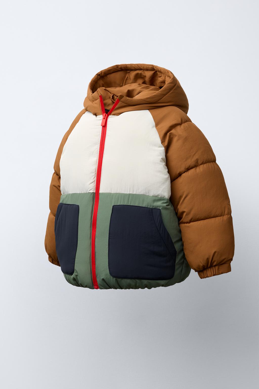 СТЕГАНАЯ КУРТКА COLOR BLOCK WATER REPELLENT