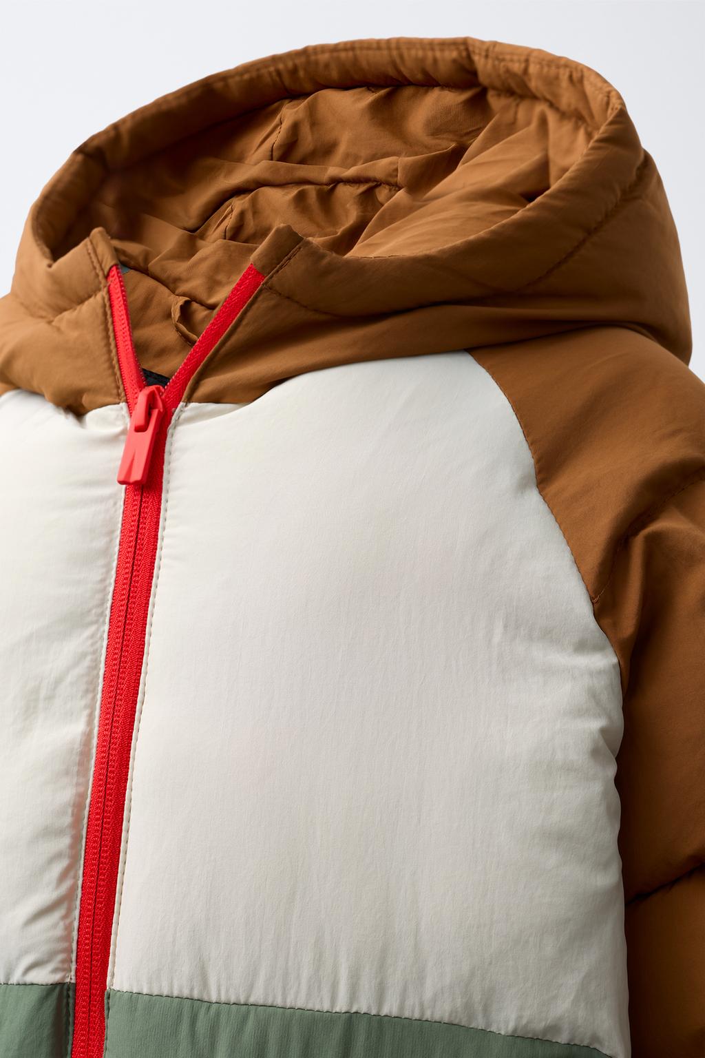 СТЕГАНАЯ КУРТКА COLOR BLOCK WATER REPELLENT