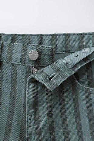 Джинсы с широкими полосками- Заказать в России