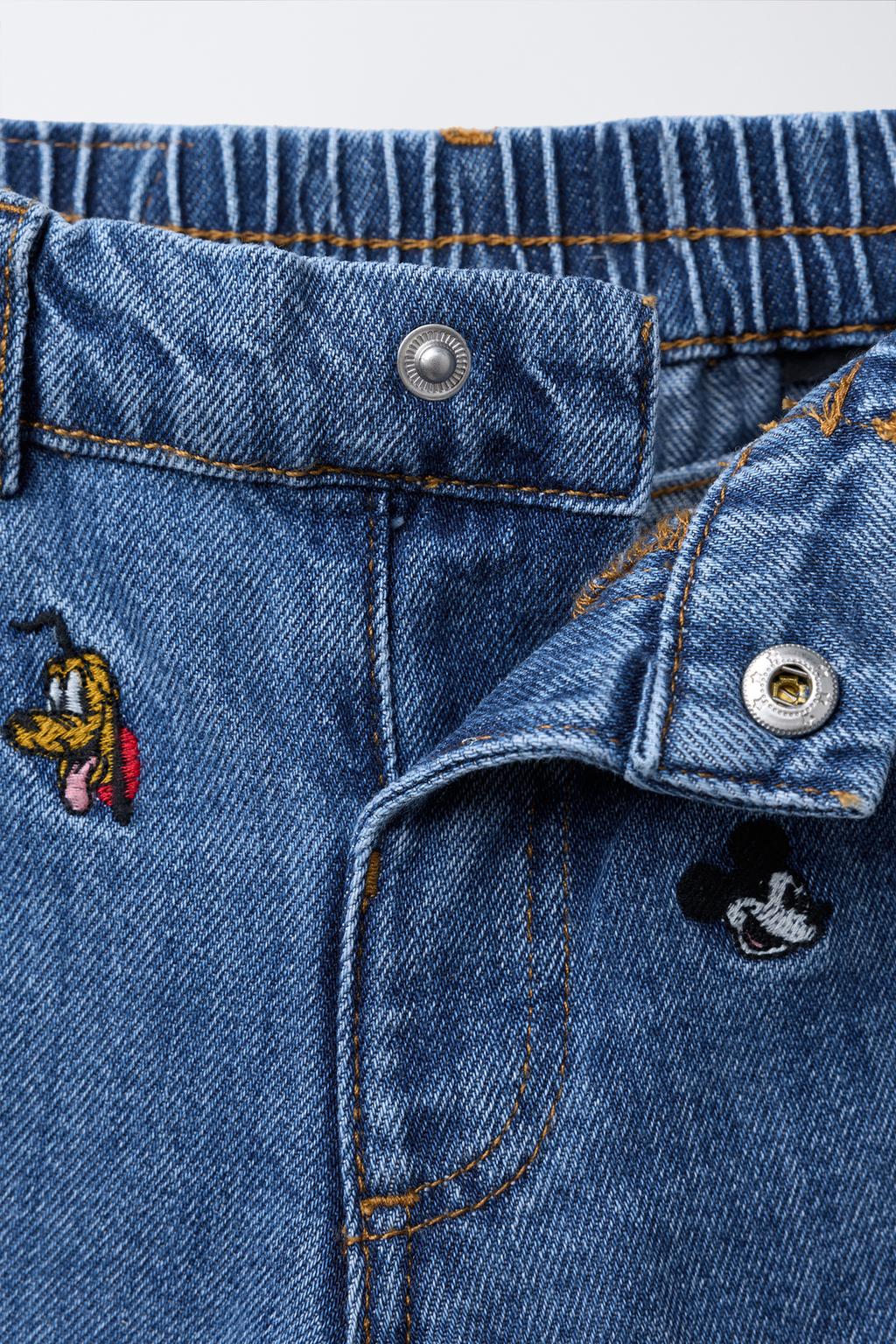 ДЖИНСЫ BAGGY С ВЫШИВКОЙ MICKEY MOUSE AND FRIENDS © DISNEY