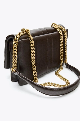 Стеганая мини-сумка через плечо- Заказать в России