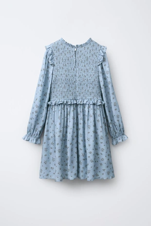 Купить Zara Платье с цветочным принтом и узором «соты»