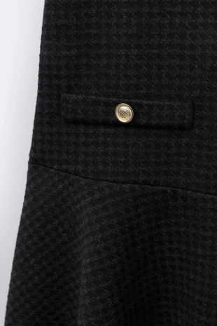 Платье с принтом «гусиная лапка»- Заказать в России