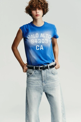 Джинсы TRF OVERSIZE со смещенным швом и средней посадкой- Заказать в России