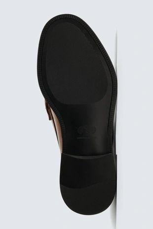 Кожаные лоферы с планкой- Заказать в России