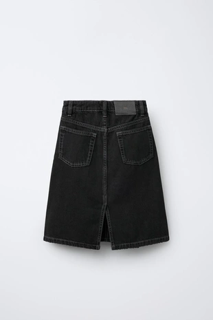 Джинсовая юбка-миди- Заказать в России