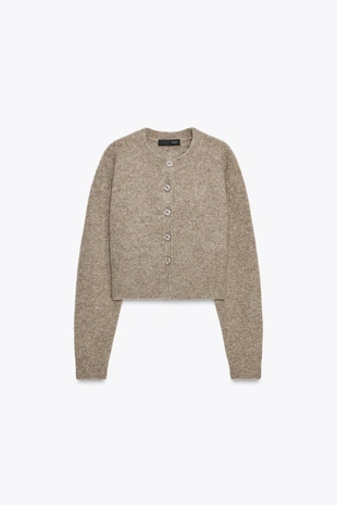 Кардиган на пуговицах- Заказать в России