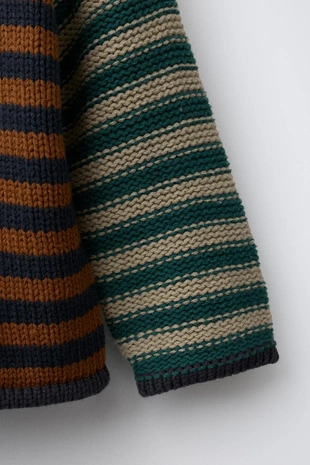 Трикотажный джемпер в полоску- Заказать в России