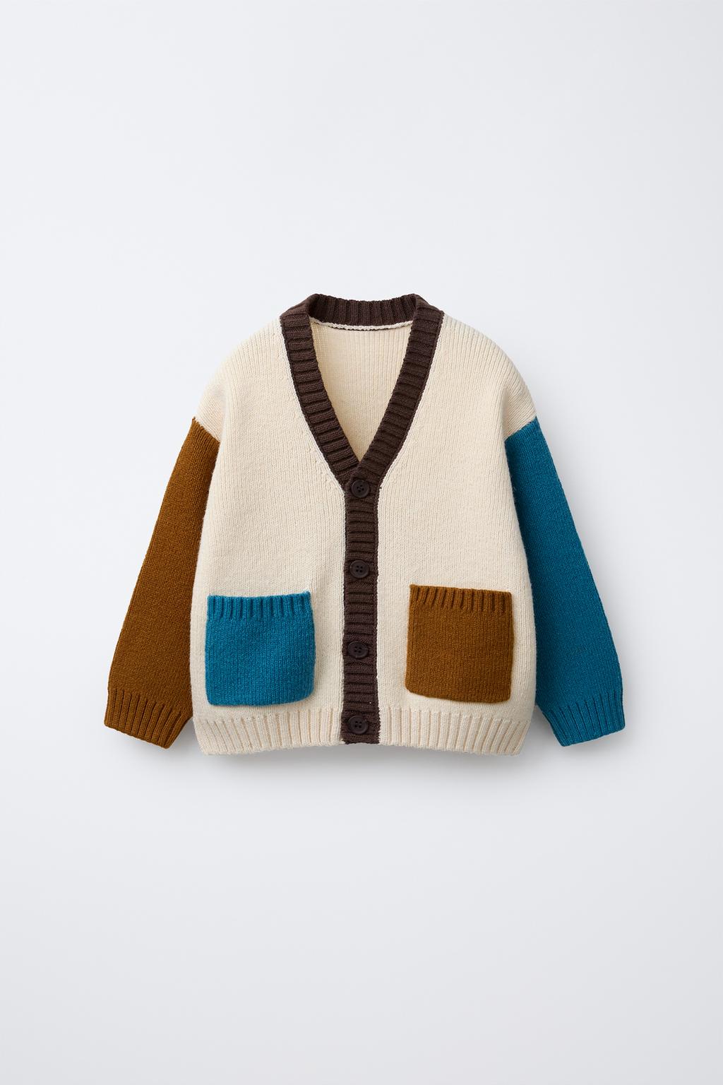 ВЯЗАНЫЙ КАРДИГАН В СТИЛЕ COLOR BLOCK