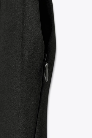 Комбинированное платье-миди под кожу- Заказать в России